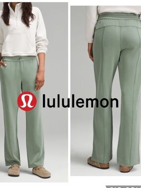 Lululemon Softstreme High-Rise Pant in the color Sage Green 4
